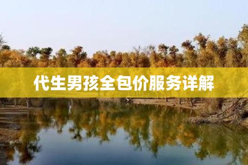 包生男孩全包费用【男孩全包费用,一站式服务】